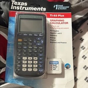 Texas Instruments TI-83 Plus Graphing Calculator in Black and Blue
